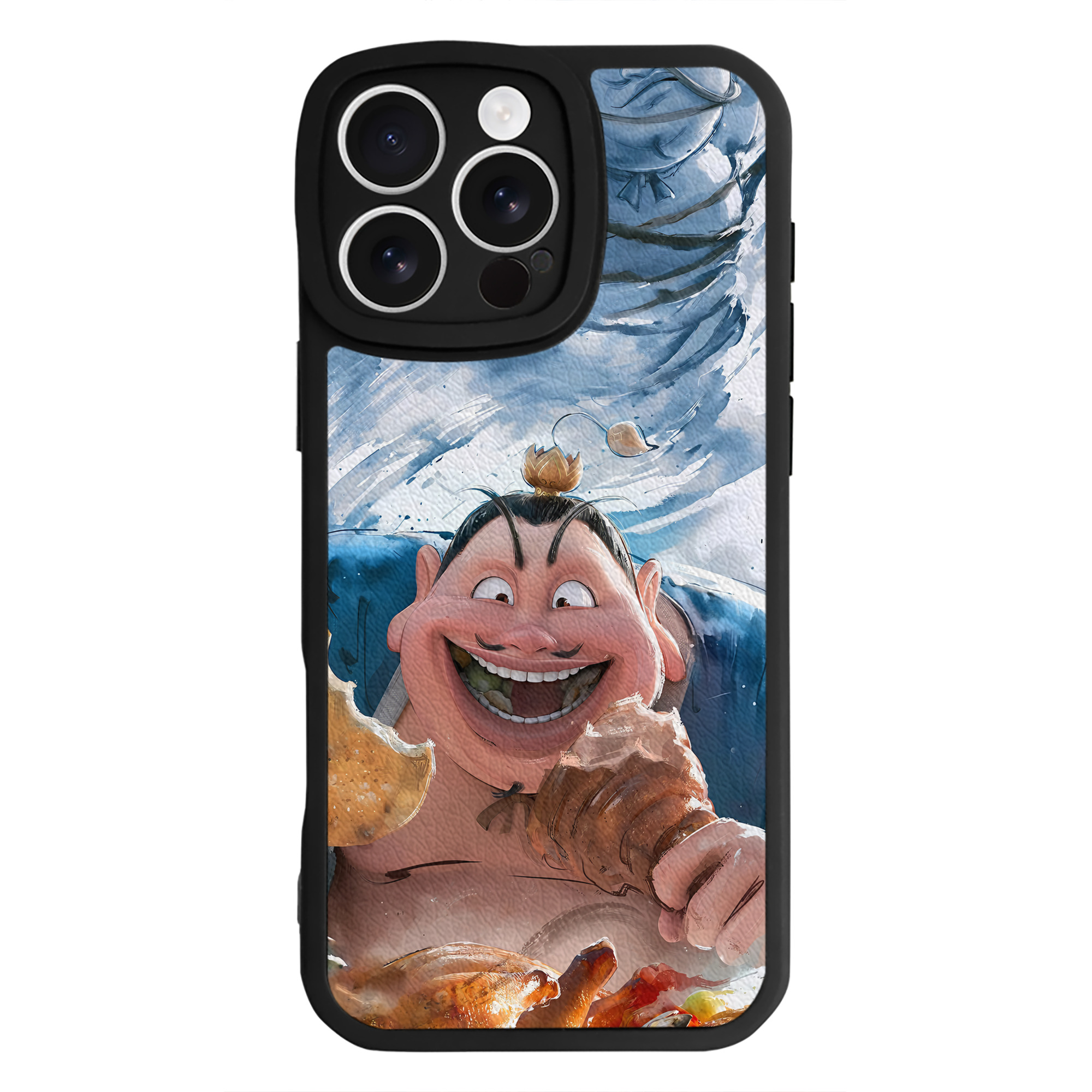 （画像用） Ne Zha 2 ナタ 魔童の大暴れ 【iPhone 16シリーズ対応】シリコンスマホケース（レザー調） 材質：シリコン